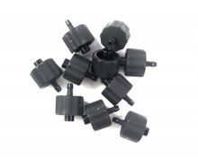 Male Luer Integral Lock Ring to 500 Series Barb, 1/16" (1.6 mm) ID Tubing (10 pcs)+577