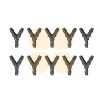 Y Tube Fitting ID Tubing 4.8MM Nylon Black (10 pcs)+562