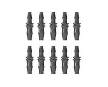 Straight Through Tube Fitting ID Tubing 3.2mm Nylon Black (10 pcs)+541