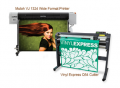 Mutoh ValueJET 1324 Large Format Color Printer ValuePrint & Cut Package