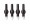 S Class D-Series FIBRE TIP BLACK PENS (4) - MP06BK- DP part: POTSUSC6005