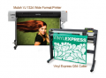 Mutoh ValueJET 1324 Large Format Color Printer ValuePrint & Cut Package+3428
