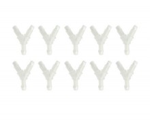 Y Tube Fitting with 400 Series Barbs, 1/16" (1.6 mm) ID Tubing (10 pcs)+571